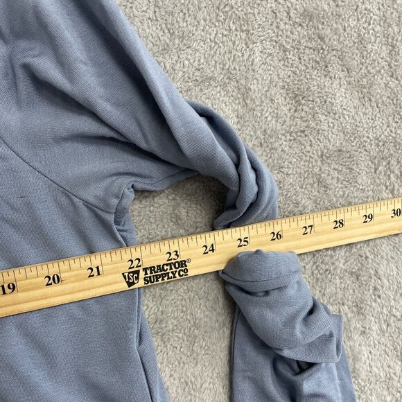 NEW Max & Mia Women's XL Blue Open Front Cardigan Side Pocket - Picture 6 of 9